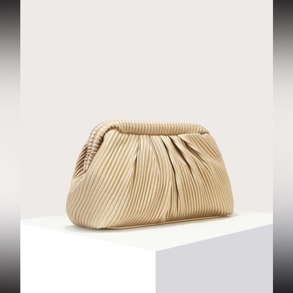 Gold Ruched Bag - Picture 2 of 10